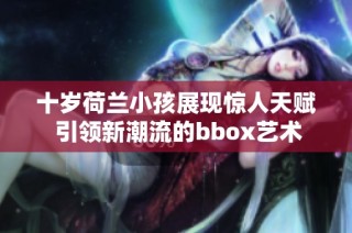 十岁荷兰小孩展现惊人天赋 引领新潮流的bbox艺术