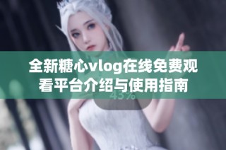 全新糖心vlog在线免费观看平台介绍与使用指南