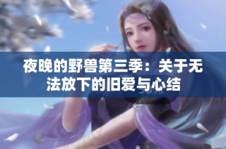 夜晚的野兽第三季：关于无法放下的旧爱与心结