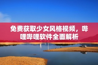 免费获取少女风格视频，哔哩哔哩软件全面解析