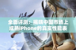 全面评测：揭晓中国市场上成熟iPhone的真实性能表现