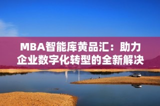 MBA智能库黄品汇：助力企业数字化转型的全新解决方案