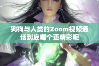 狗狗与人类的Zoom视频通话到底哪个更精彩呢