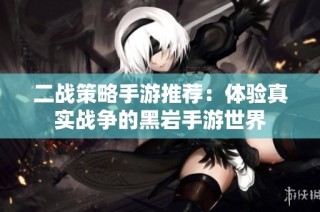 二战策略手游推荐：体验真实战争的黑岩手游世界
