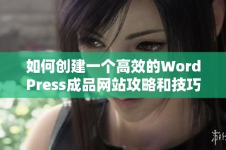 如何创建一个高效的WordPress成品网站攻略和技巧分享