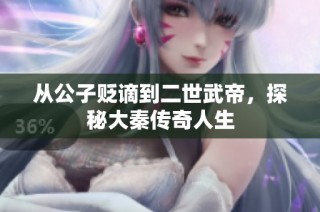 从公子贬谪到二世武帝，探秘大秦传奇人生