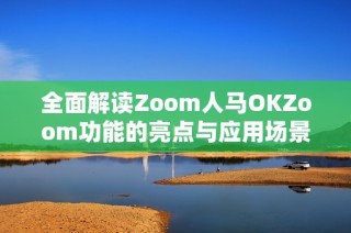全面解读Zoom人马OKZoom功能的亮点与应用场景