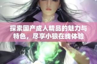 探索国产成人精品的魅力与特色，尽享小狼在线体验