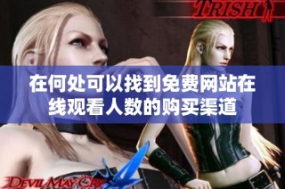 在何处可以找到免费网站在线观看人数的购买渠道