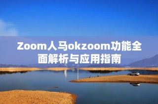 Zoom人马okzoom功能全面解析与应用指南