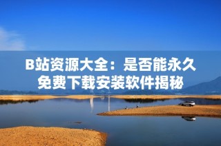 B站资源大全：是否能永久免费下载安装软件揭秘