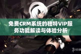 免费CRM系统的独特VIP服务功能解读与体验分析