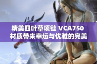 精美四叶草项链 VCA750 材质带来幸运与优雅的完美结合