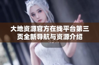 大地资源官方在线平台第三页全新导航与资源介绍