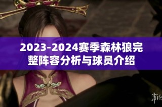 2023-2024赛季森林狼完整阵容分析与球员介绍