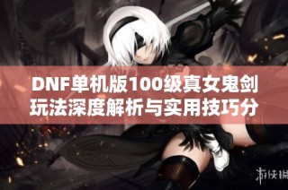 DNF单机版100级真女鬼剑玩法深度解析与实用技巧分享
