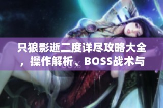 只狼影逝二度详尽攻略大全，操作解析、BOSS战术与技能全解析