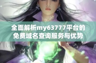 全面解析my63777平台的免费域名查询服务与优势