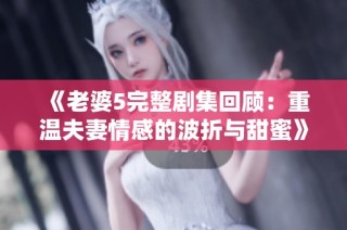《老婆5完整剧集回顾：重温夫妻情感的波折与甜蜜》