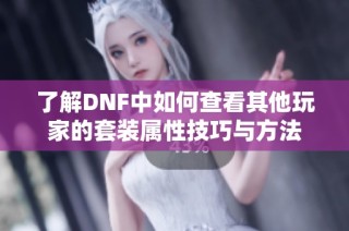 了解DNF中如何查看其他玩家的套装属性技巧与方法