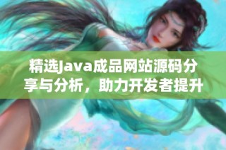 精选Java成品网站源码分享与分析，助力开发者提升项目效率
