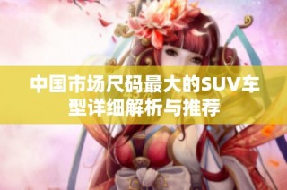中国市场尺码最大的SUV车型详细解析与推荐