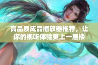 高品质成品播放器推荐，让你的视听体验更上一层楼