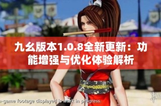 九幺版本1.0.8全新更新：功能增强与优化体验解析