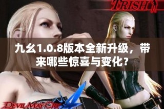 九幺1.0.8版本全新升级，带来哪些惊喜与变化？