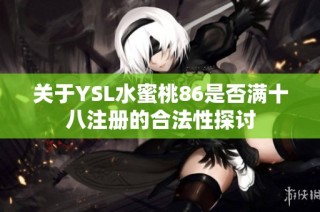 关于YSL水蜜桃86是否满十八注册的合法性探讨