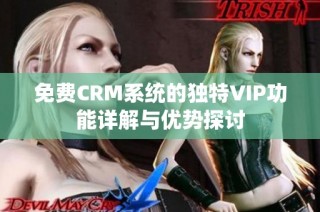 免费CRM系统的独特VIP功能详解与优势探讨