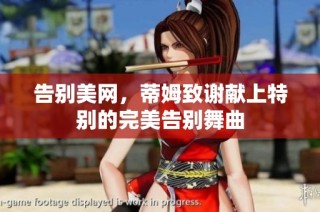 告别美网，蒂姆致谢献上特别的完美告别舞曲