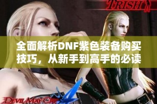 全面解析DNF紫色装备购买技巧，从新手到高手的必读指南