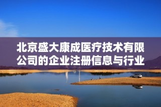 北京盛大康成医疗技术有限公司的企业注册信息与行业分析