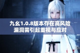 九幺1.0.8版本存在高风险漏洞需引起重视与应对