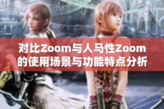 对比Zoom与人马性Zoom的使用场景与功能特点分析