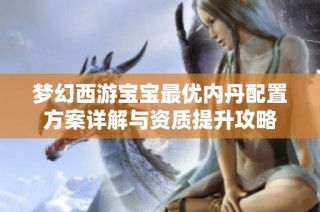梦幻西游宝宝最优内丹配置方案详解与资质提升攻略