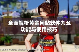 全面解析黄金网站软件九幺功能与使用技巧 