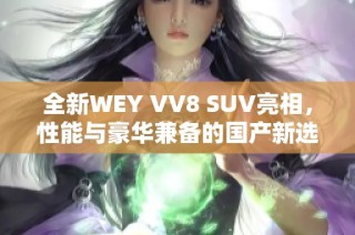 全新WEY VV8 SUV亮相，性能与豪华兼备的国产新选择