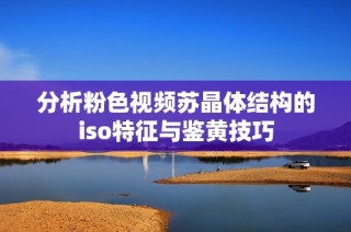分析粉色视频苏晶体结构的iso特征与鉴黄技巧