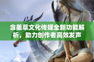 含羞草文化传媒全新功能解析，助力创作者高效发声