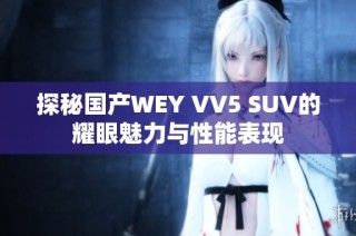 探秘国产WEY VV5 SUV的耀眼魅力与性能表现