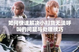 如何快速解决小扫货无法呼叫的问题与处理技巧