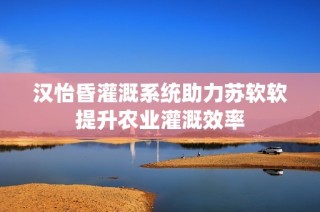 汉怡昏灌溉系统助力苏软软提升农业灌溉效率