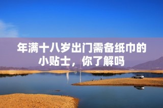 年满十八岁出门需备纸巾的小贴士，你了解吗