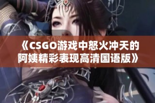 《CSGO游戏中怒火冲天的阿姨精彩表现高清国语版》