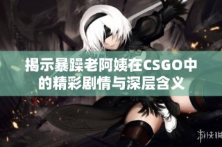 揭示暴躁老阿姨在CSGO中的精彩剧情与深层含义