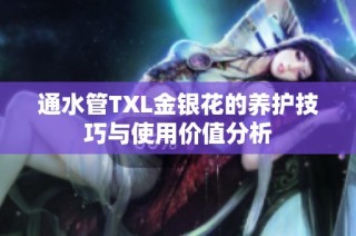 通水管TXL金银花的养护技巧与使用价值分析