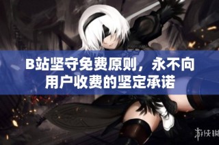 B站坚守免费原则，永不向用户收费的坚定承诺