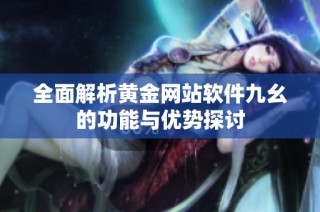 全面解析黄金网站软件九幺的功能与优势探讨